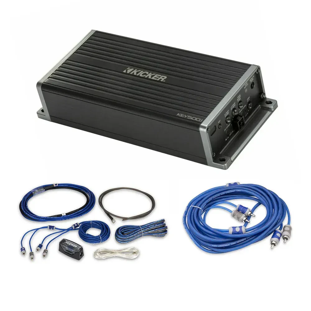 Усилитель мощности для автомобиля Kicker KEY500.1 KEY Series, моноблок, класс D, 500W RMS (набор)