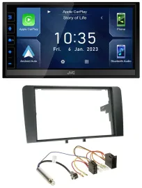 JVC DAB Bluetooth MP3 USB 2DIN Autoradio für Audi A3 8P 2003-2006 ISO