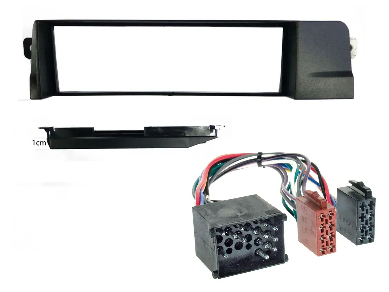 Einbauset DIN Autoradio für BMW 3er E46 Profiversion Rundpin