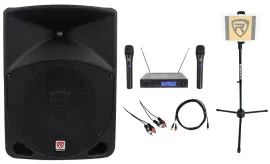 Rockville Powered 10" ipad/iphone/Android/Laptop/T.V. Pro Karaoke Machine/System