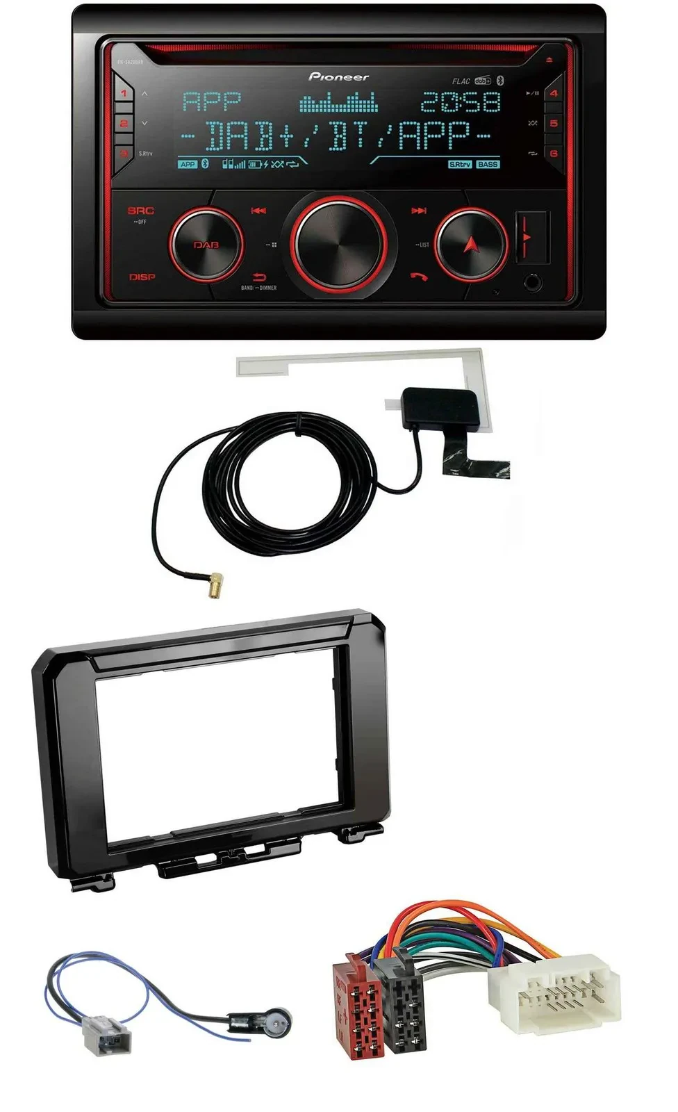 Pioneer 2DIN MP3 DAB USB CD Bluetooth Autoradio für Suzuki Jimmny GJ ab 2018