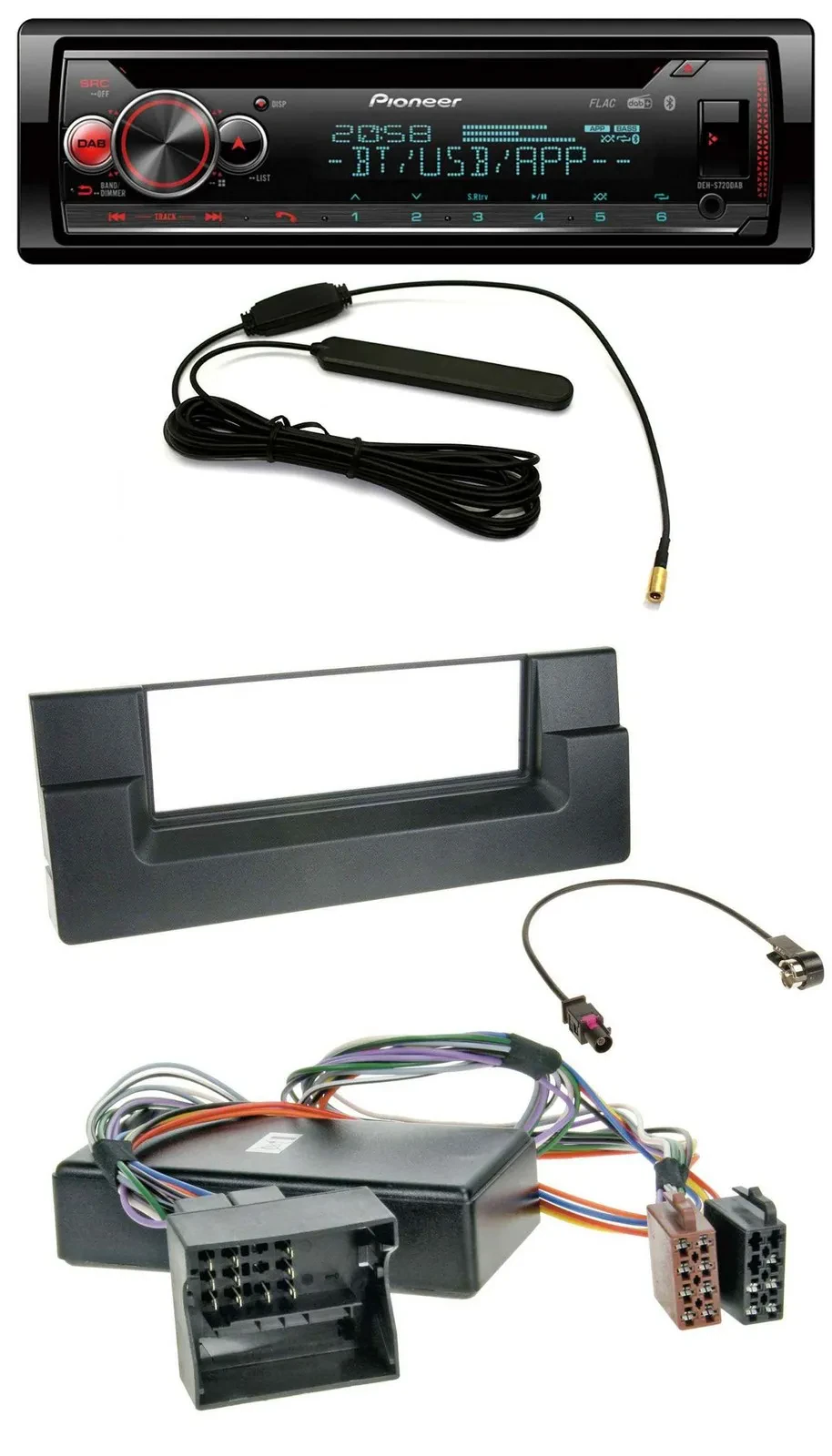 Автомагнитола для BMW X5 E53 и 5 серии E39 Pioneer USB, DAB, MP3, Bluetooth, CD