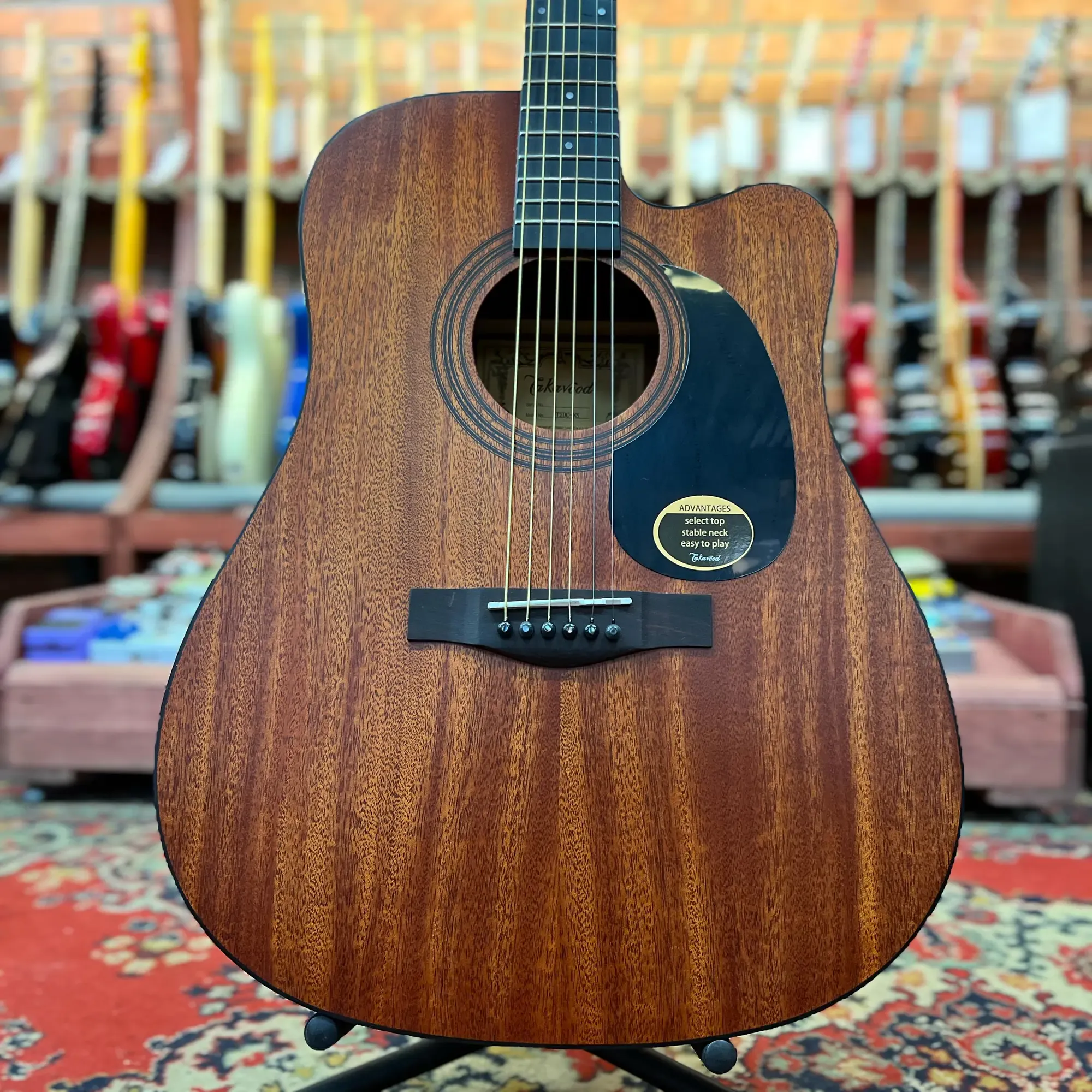 Акустическая гитара Takavood T2DC Dreadnought Natural Satin