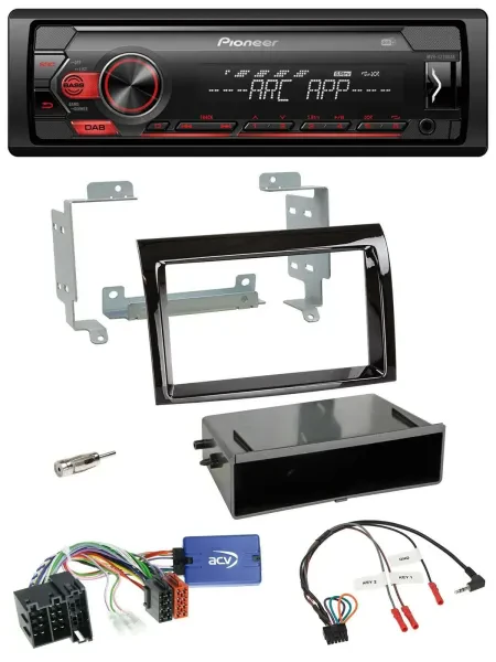 Pioneer DAB 1DIN MP3 Lenkrad USB Autoradio für Fiat Ducato 2008-11 Profi piano