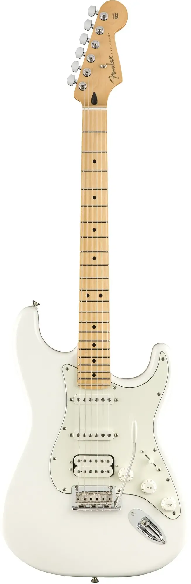 Электрогитара Fender Player Stratocaster HSS Maple FB Polar White