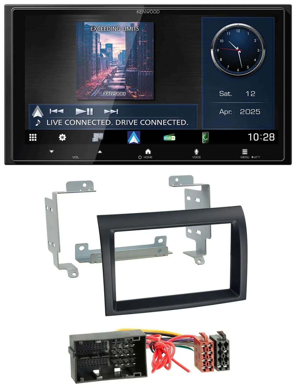 Kenwood Bluetooth 2DIN USB DAB MP3 Autoradio für Citroen Jumper Fiat Ducato Peug