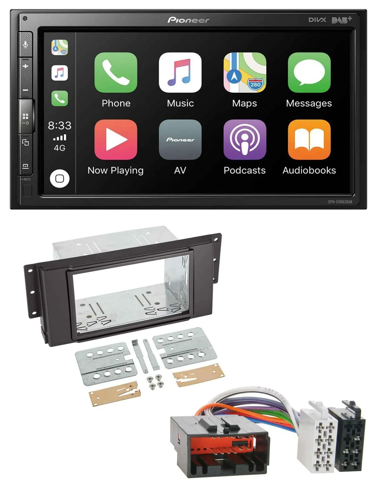 Pioneer USB MP3 DAB 2DIN Bluetooth Autoradio für LandRover Free Lander 2007-2010