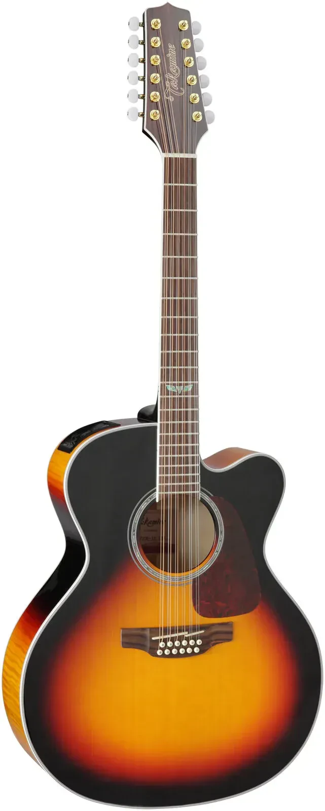 Б/У электроакустическая гитара Takamine GJ72CE-12 BSB 12-струнная, джамбо, коричневый санбёрст