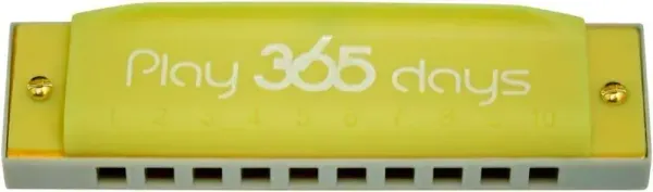 Suzuki PlayPals Harmonica Key of C Lemon Yellow - Play 365 Days ! #P-365-1le