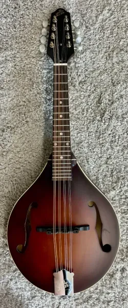 The Loar Model LM-110-BRB Honey Creek Hand-Carved A-Style Mandolin in Brownburst