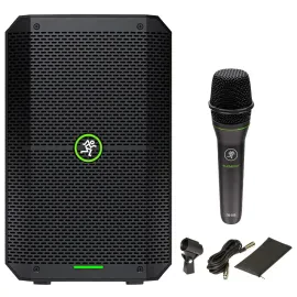 Mackie Thump GO 8" Portable Powered DJ PA Speaker w EM-89D Microphone