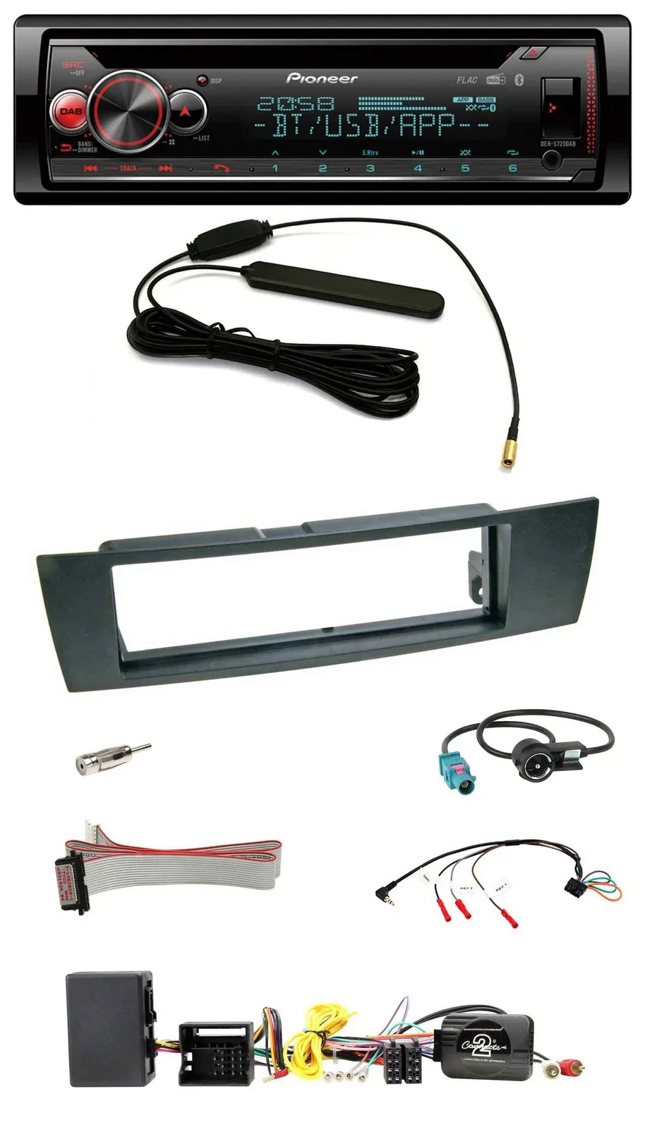 Pioneer USB DAB Lenkrad Bluetooth CD Autoradio für BMW 1er E87 2004-2013 Aktiv