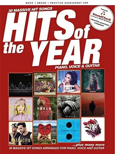 Ноты MusicSales HITS OF THE YEAR 2017 PIANO VOCAL GUITAR BOOK