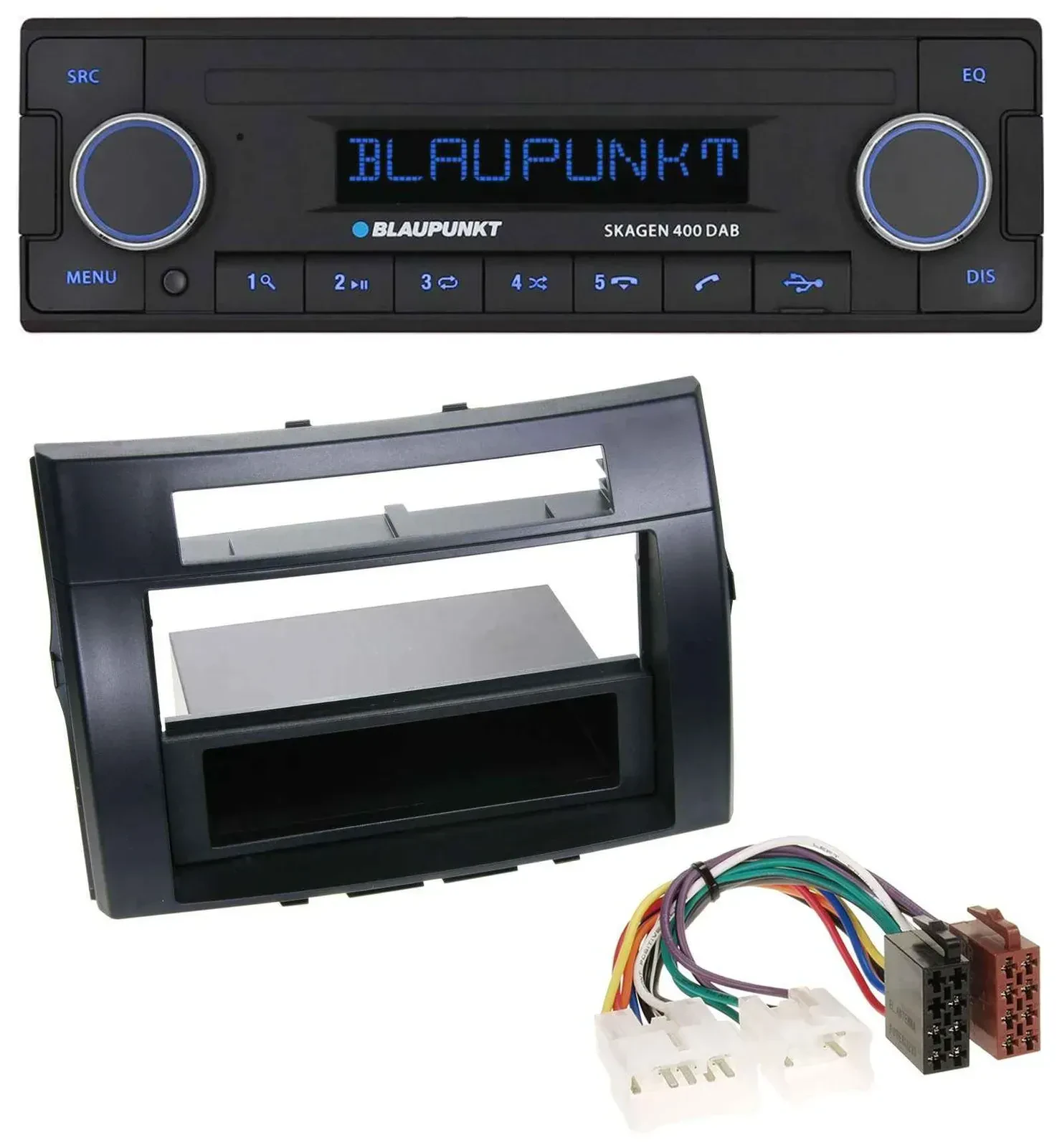 Blaupunkt DAB USB Bluetooth MP3 Autoradio für Toyota Corolla Verso 04-09 schwarz