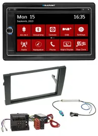 Blaupunkt Bluetooth DAB 2DIN USB DVD MP3 Autoradio für Audi A4 B7 04-08 Aktivsys