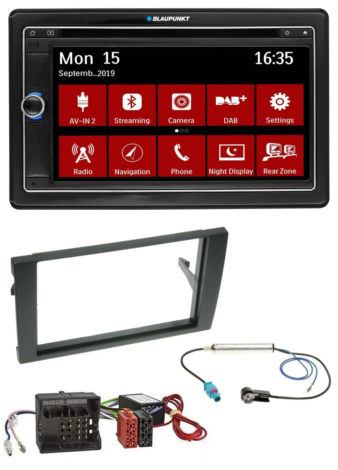 Blaupunkt Bluetooth DAB 2DIN USB DVD MP3 Autoradio für Audi A4 B7 04-08 Aktivsys
