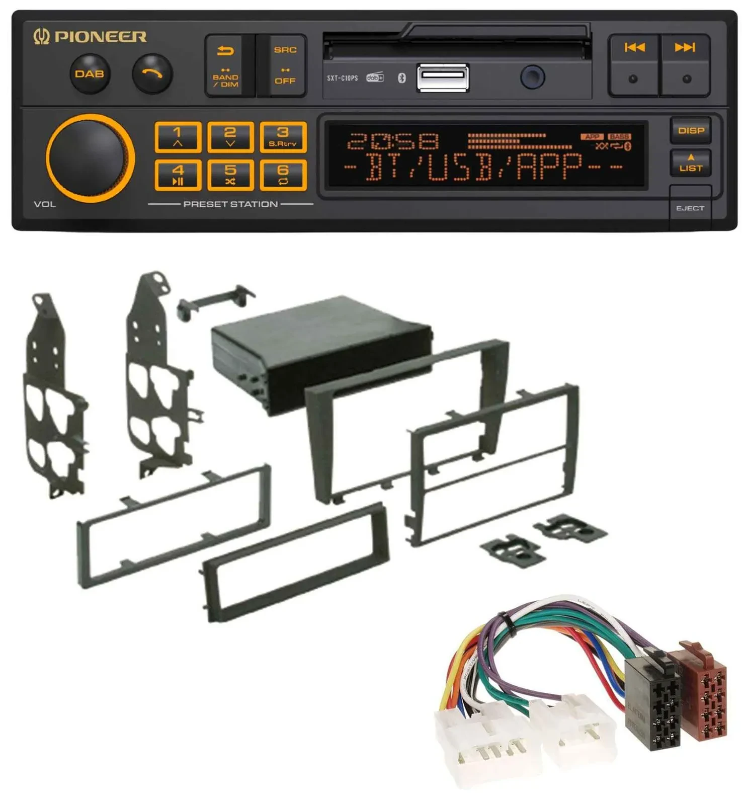 Pioneer DAB MP3 USB Bluetooth Autoradio für Lexus IS 300 (XE1, 2001-2005)