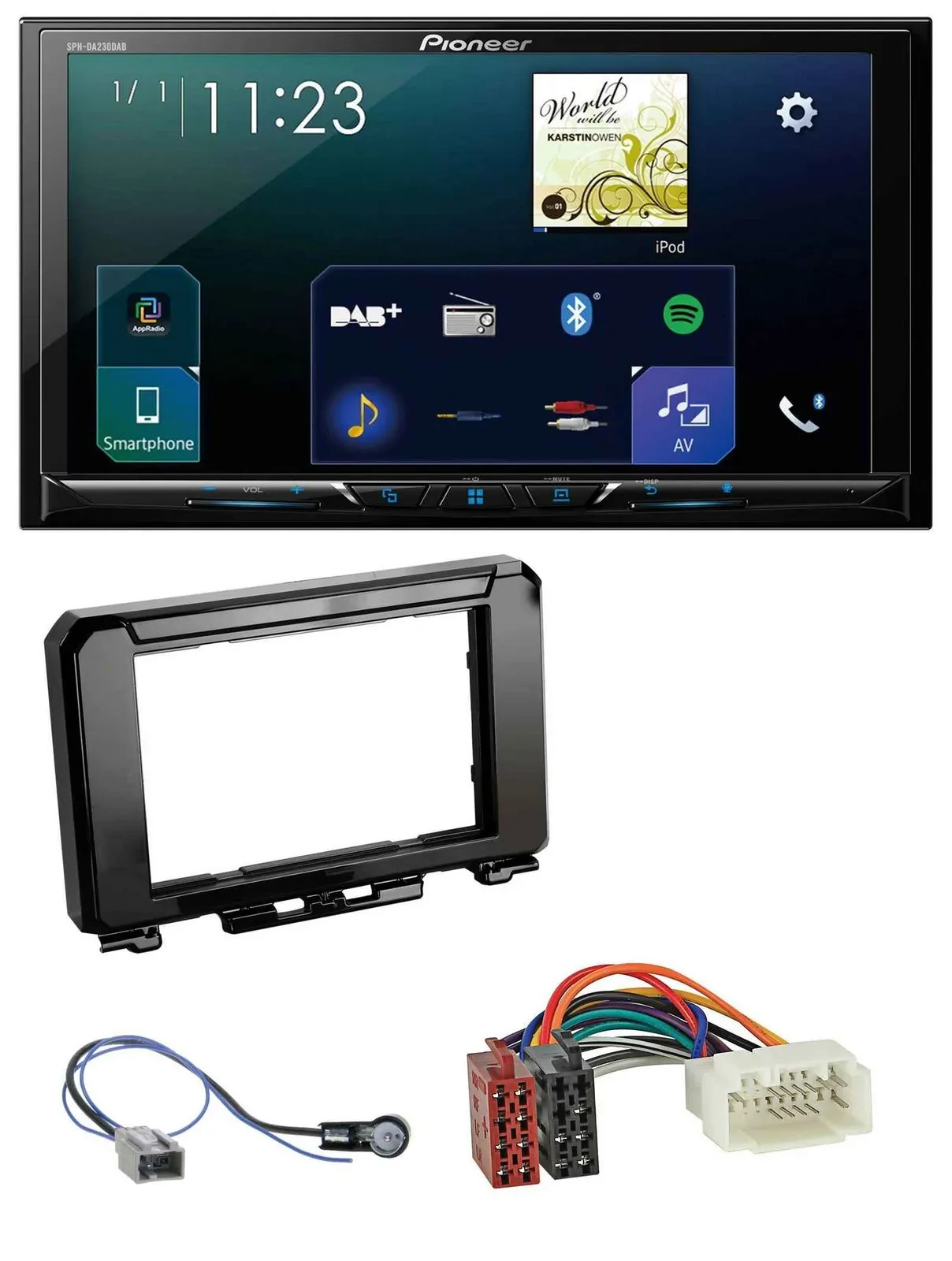 Автомагнитола для Suzuki Jimny GJ (с 2018) Pioneer 2DIN Bluetooth USB DAB MP3