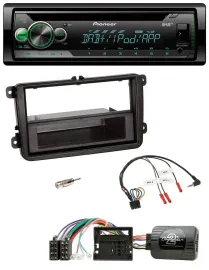 Автомагнитола для Skoda Fabia 5J (2007–2014) Pioneer CD/USB/MP3, DAB, совместимая с кнопками на руле
