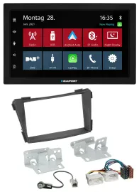 Blaupunkt MP3 Bluetooth DAB 2DIN USB Autoradio für Hyundai i40 VF ab 2011 schwar
