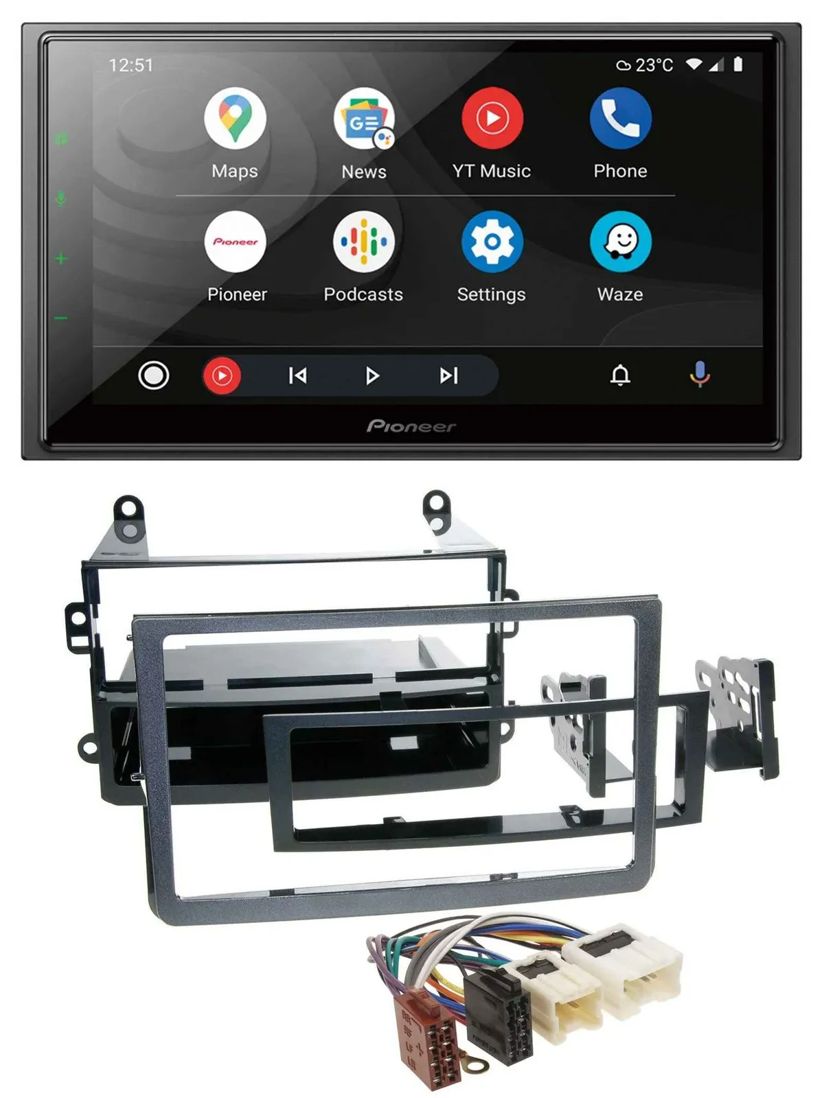 Pioneer USB 2DIN DAB MP3 Bluetooth Autoradio für Nissan 350Z Coupe Roadster 05-0