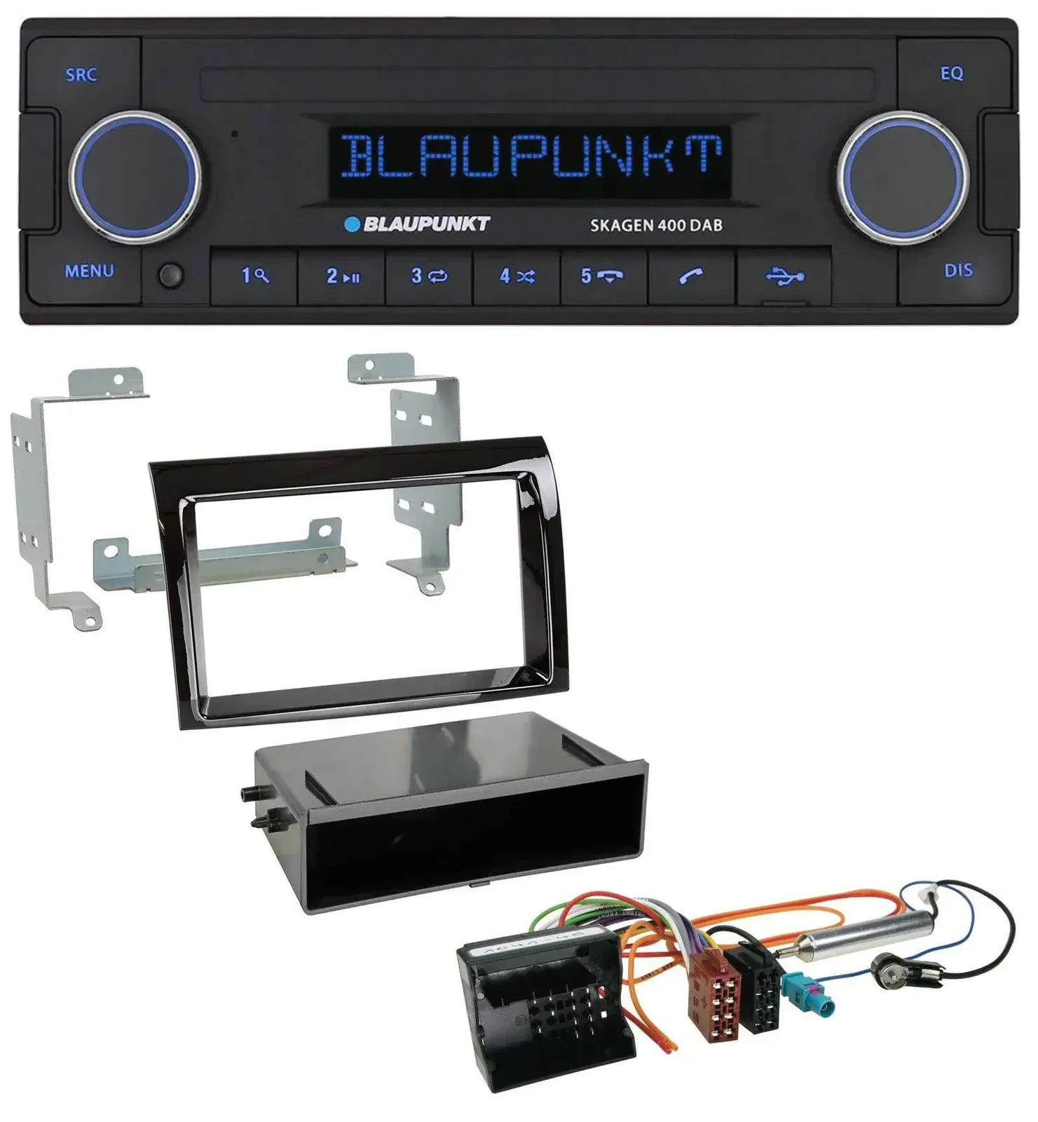 Blaupunkt DAB USB Bluetooth MP3 Autoradio für Citroen Jumper 06-11 Quadlock pian