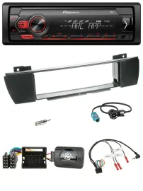 Pioneer DAB 1DIN MP3 Lenkrad USB Autoradio für BMW X3 E83 2004-2010 mittig
