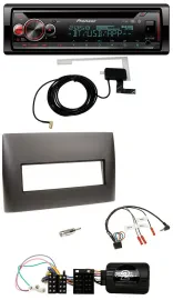 Pioneer DAB CD Lenkrad USB Bluetooth Autoradio für Fiat Stilo 2001-2007 schwarz