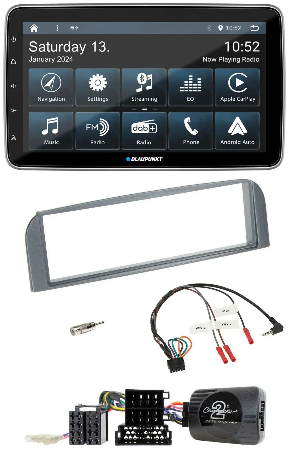 Blaupunkt USB DAB SD Lenkrad Bluetooth Autoradio für Alfa 147 GT 2007-2010 anthr