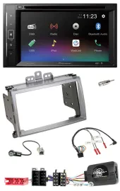 Автомагнитола Pioneer 2DIN DAB DVD Bluetooth USB для Hyundai i20 (2009–2012), совместима с кнопками на руле