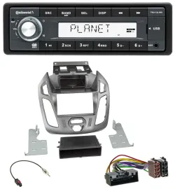 Continental USB MP3 AUX 1DIN Autoradio für Ford Connect Transit 2012-2018 ohne D
