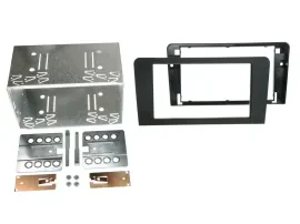 Einbaurahmen Set Doppel DIN Autoradio für Audi A3 8P 2003-2012 Symphony Rubber T
