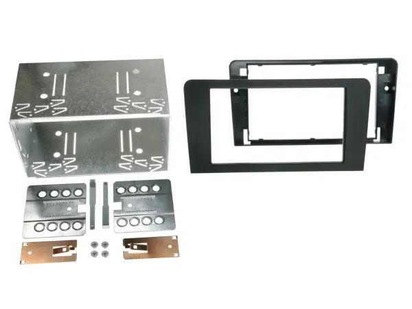 Einbaurahmen Set Doppel DIN Autoradio für Audi A3 8P 2003-2012 Symphony Rubber T