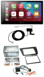 Pioneer USB Bluetooth DAB MP3 2DIN Autoradio für Seat Altea Toledo Altea XL schw