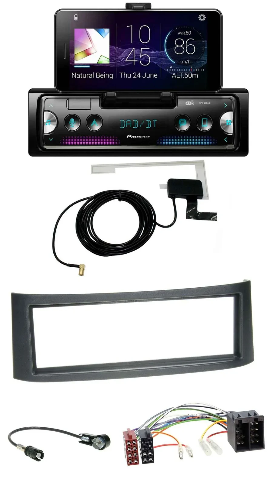Автомагнитола для Smart Roadster Pioneer DAB Bluetooth MP3 USB
