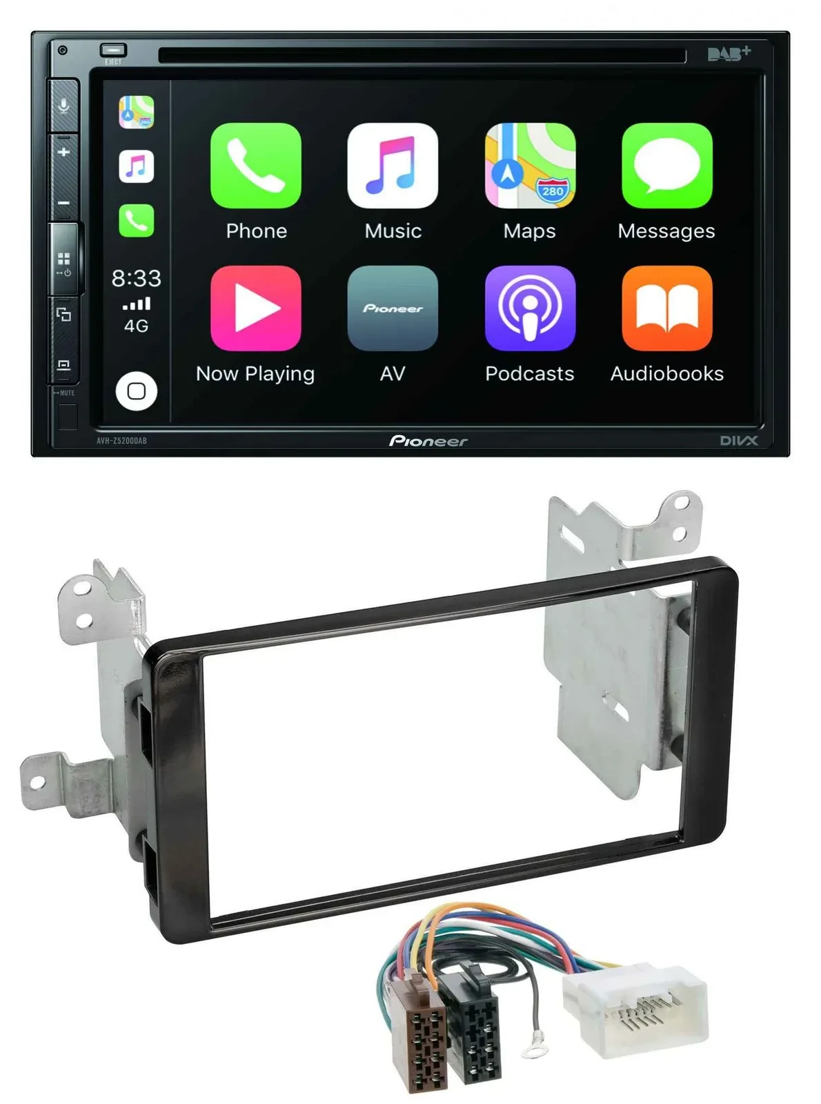 Автомагнитола Pioneer 2-DIN, DVD, DAB, Bluetooth, USB