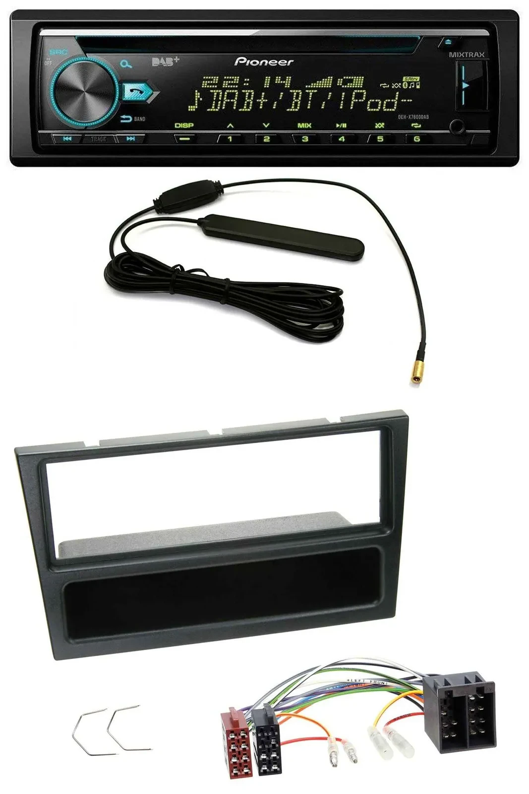 Pioneer CD MP3 AUX DAB USB Autoradio für Opel Agila Combo Vivaro Corsa C Omega 2