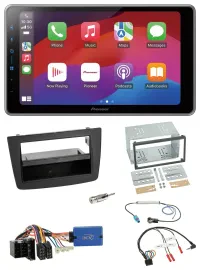 Pioneer Lenkrad USB DAB Bluetooth 2DIN Autoradio für Alfa Romeo Mito ISO 955 13-