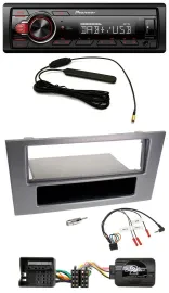 Автомагнитола Pioneer 1 DIN, DAB, USB, MP3, для Ford Mondeo 2004–2007, антрацит, поддержка кнопок на руле