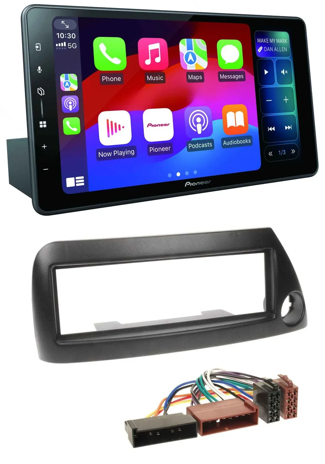 Pioneer Bluetooth DAB MP3 USB Autoradio für Ford Ka (bis 2008) - schwarz