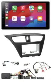 Pioneer Lenkrad USB DAB Bluetooth 2DIN Autoradio für Honda Civic ab 12 schwarz