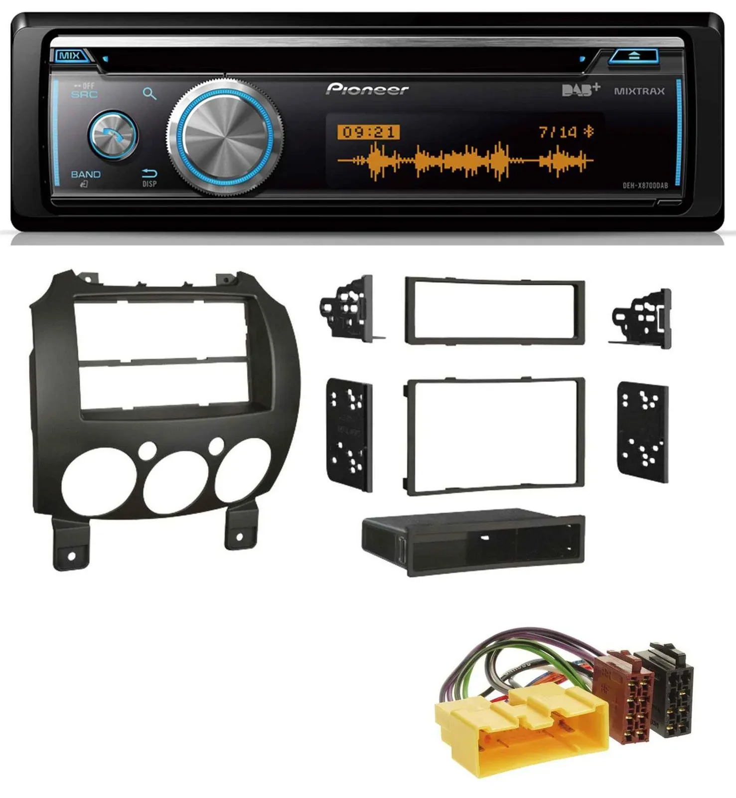 Автомагнитола для Mazda 2 Pioneer CD/USB/Bluetooth, DAB, MP3