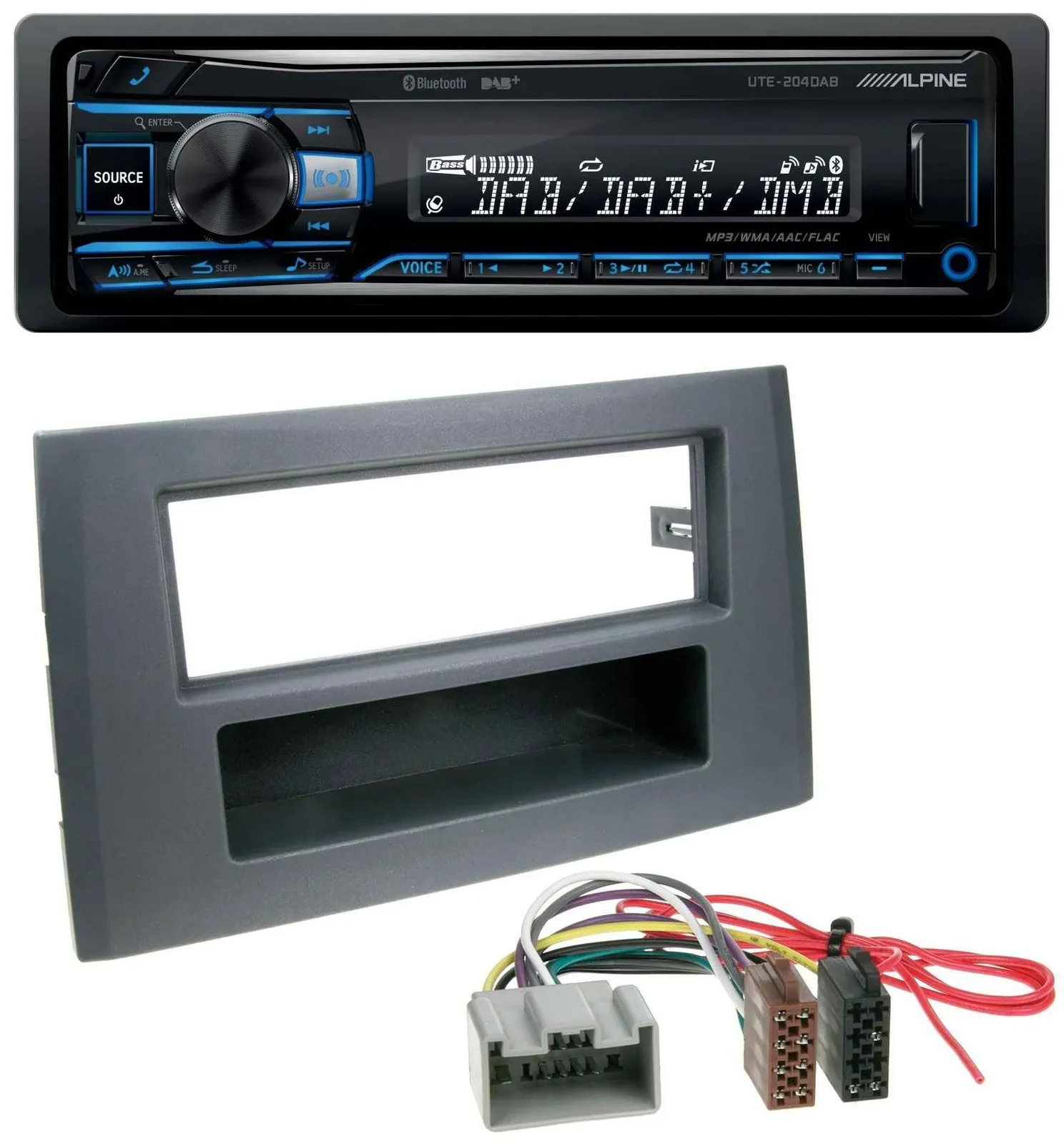 Alpine USB Bluetooth DAB MP3 Autoradio für Volvo XC90 (14 Pin, 2002-2014)