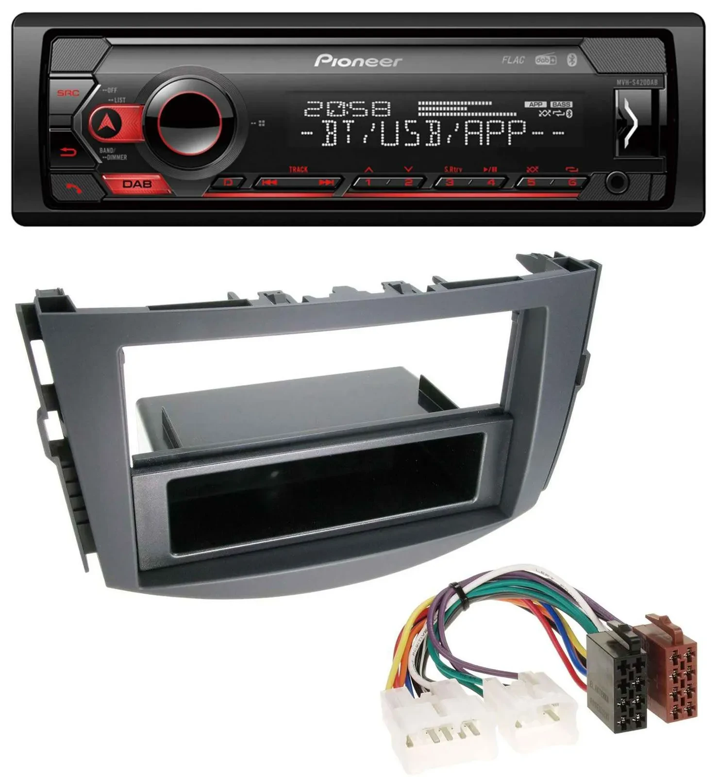 Автомагнитола для Toyota RAV4 (с 2006) Pioneer MP3, USB, DAB, Bluetooth