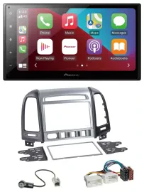 Автомагнитола Pioneer 2DIN USB MP3 DAB Bluetooth для Hyundai Santa Fe