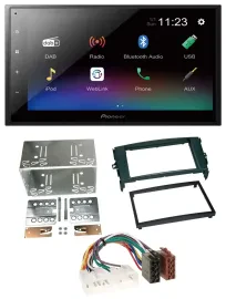 Pioneer USB Bluetooth DAB 2DIN MP3 Autoradio für Toyota Auris 07-12 schwarz