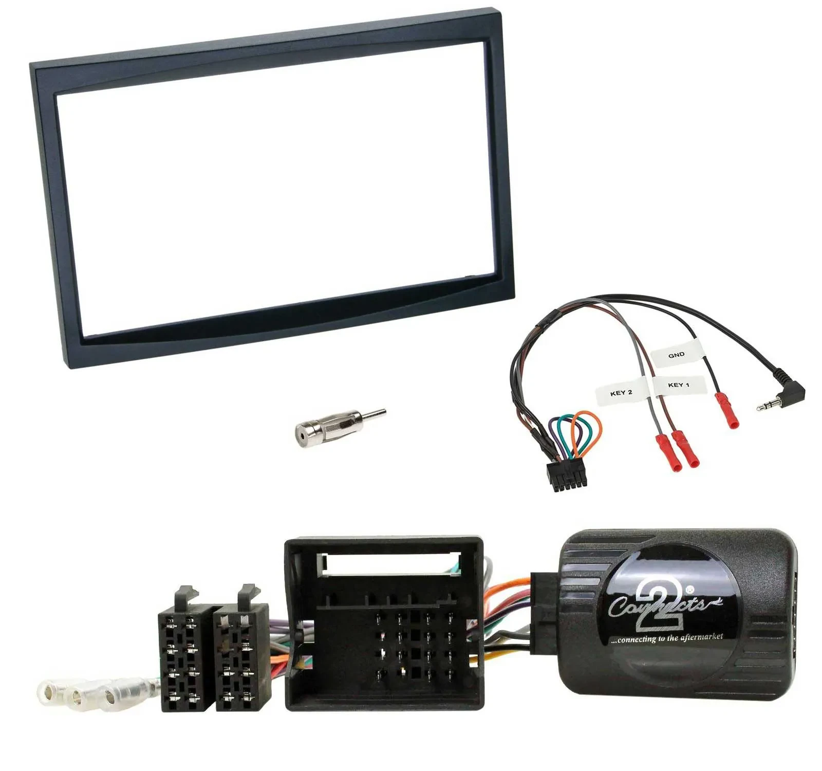 Radioset Lenkradadapter Doppel DIN Autoradio für Citroen C2 C3 Berlingo Jumpy Fi