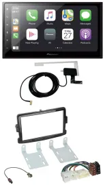 Pioneer USB MP3 2DIN Bluetooth DAB Autoradio für Dacia Dokker Logan Duster Lodgy