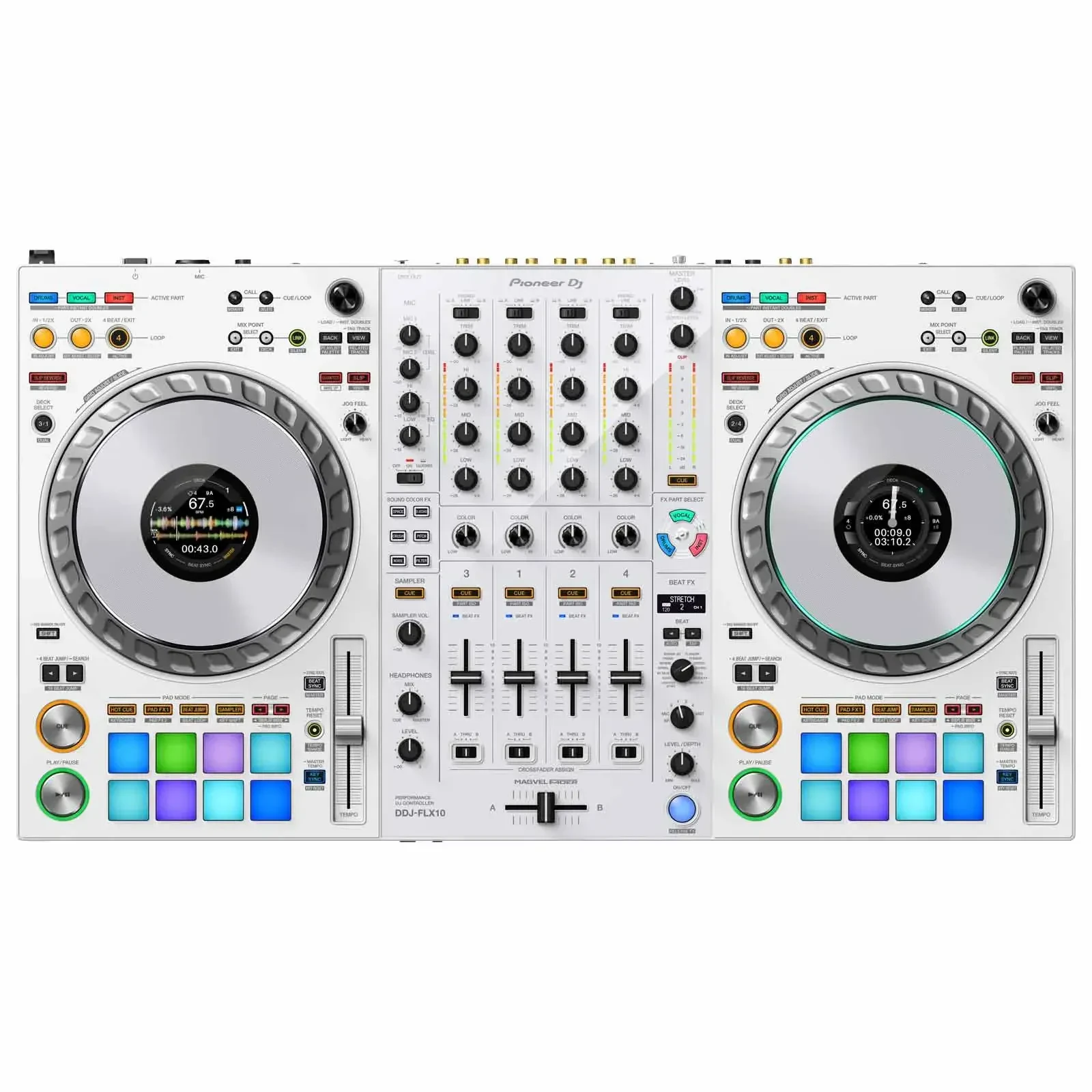 DJ-контроллер с джогом Pioneer DDJ-FLX10 White