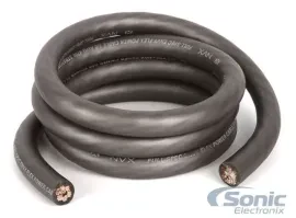 NVX XW0GR5 5 ft. Gray EnvyFlex 1/0-Gauge Power/Ground Wire Cable